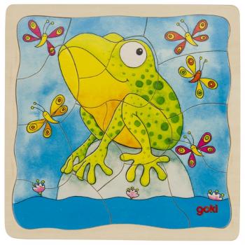 Schichtenpuzzle Der Frosch